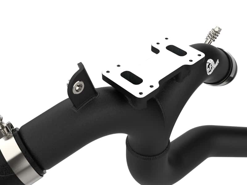 aFe — aFe Kia Stinger 18-22 V6-3.3L (tt) BladeRunner Hot Charge Pipe- Black
Hot Charge Pipe - view 4
