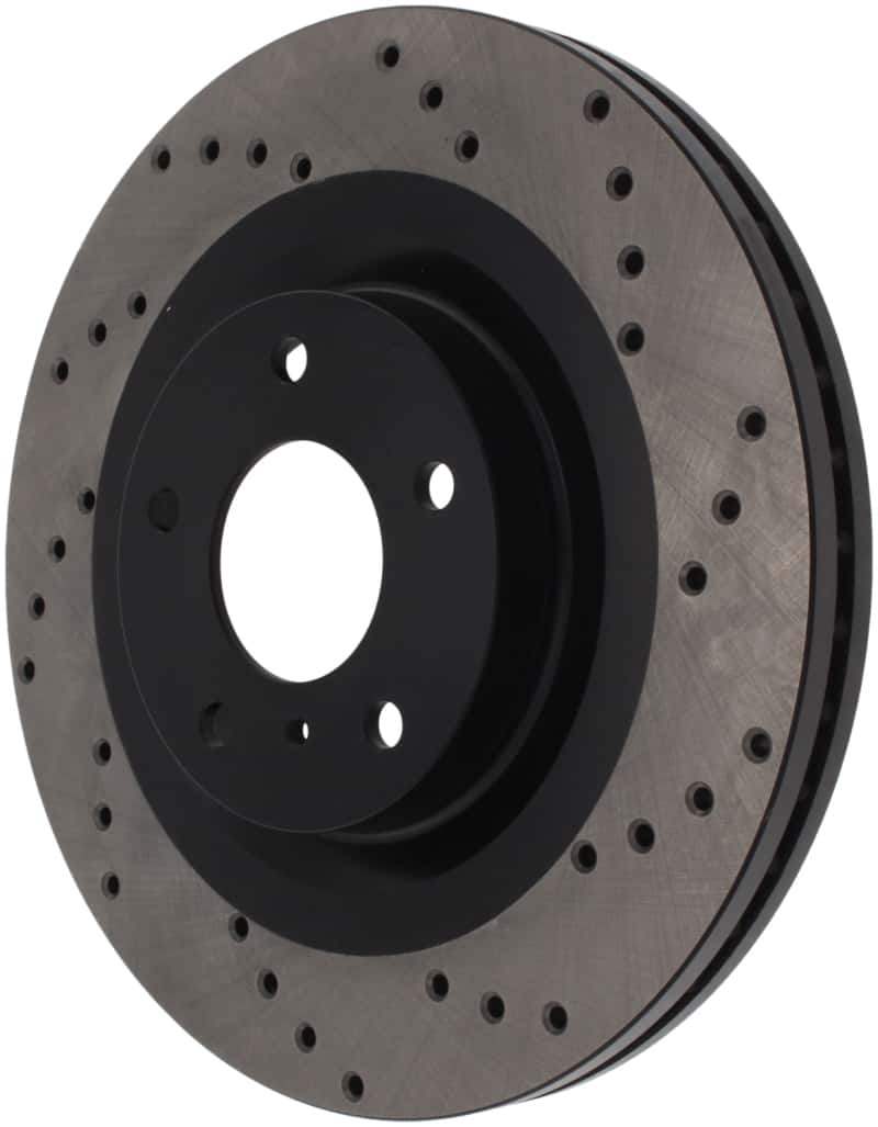 Stoptech — StopTech 08-09 Infiniti EX35 / 05-08 G35 / 09 G37 / 06-09 M35/M45 Drilled Right Front Rotor
Cross Drilled Rotor
Disc Brake Rotor - view 4