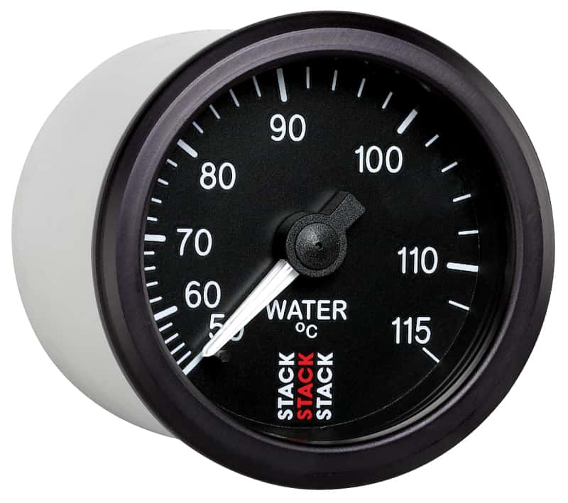 AutoMeter — Autometer Stack Instruments 52mm 50-115 Celsius 3/8 BSPT (M) Mechanical Water Temp Gauge - Black
Ga WTmp Mech Bk 115C - view 4