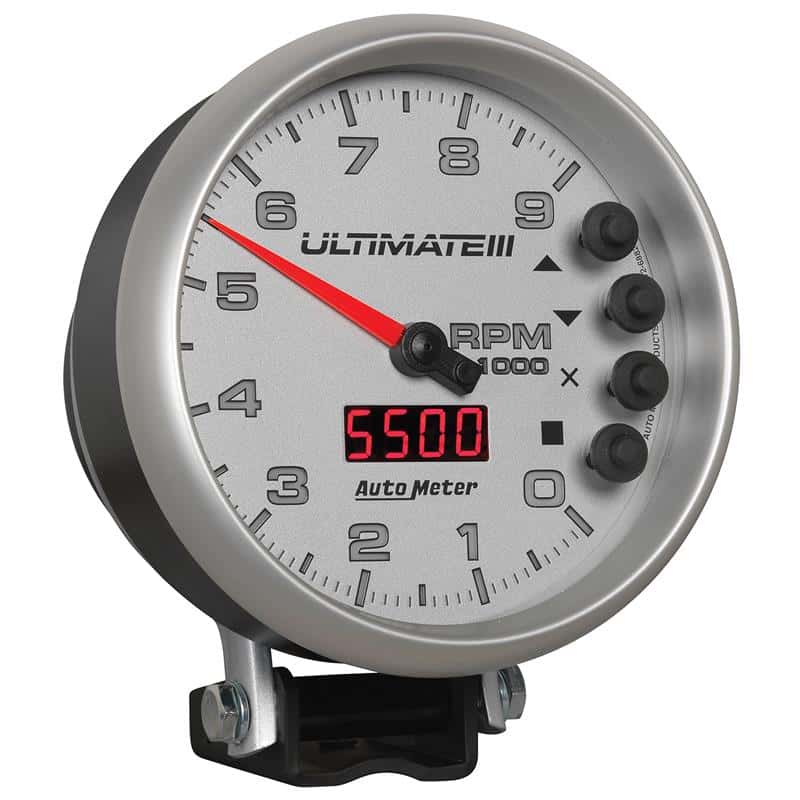 AutoMeter — Autometer 5 inch Ultimate III Playback Tachometer 9000 RPM - Silver
5" ULTIMATE III PLAY - view 6