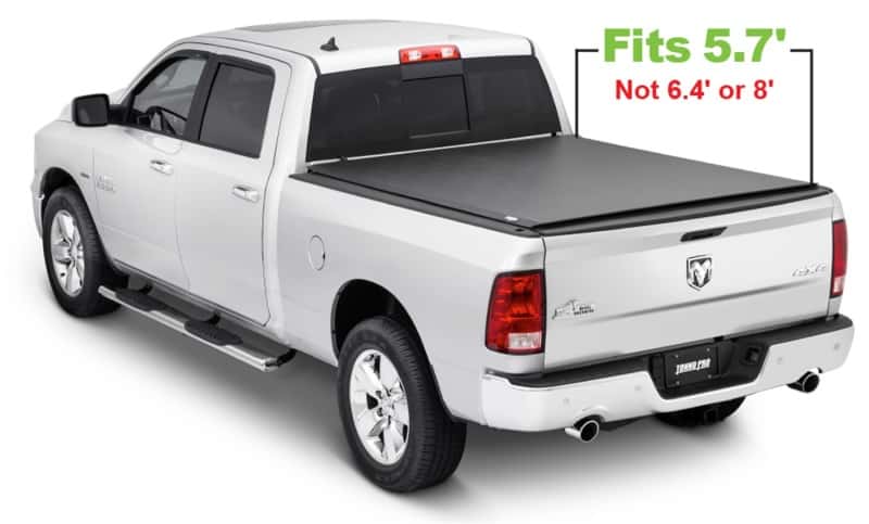 Tonno Pro — Tonno Pro 09-19 Dodge RAM 1500 5.7ft Fleetside Lo-Roll Tonneau Cover
Lo-Roll Bed Cover - view 4