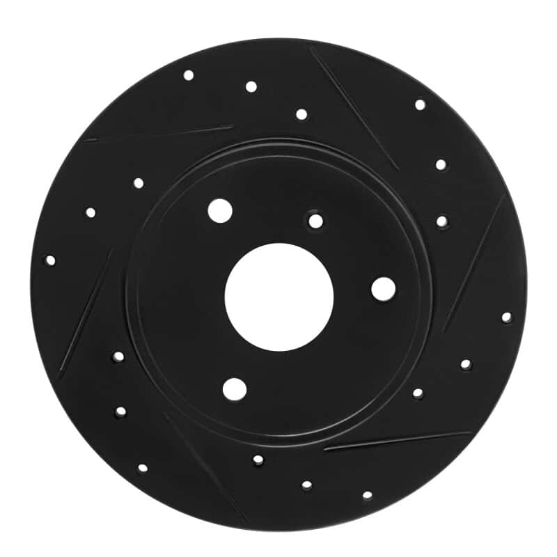 R1 Concepts — R1 05-16 Smart Fortwo Front Right Drilled & Slotted Black Brake Rotor
R1 Brake Rotor Drill - view 1