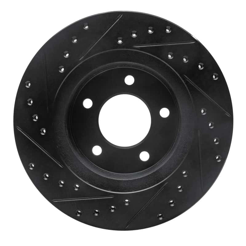 R1 Concepts — R1 87-90 Dodge Dakota 4WD Front Right Drilled & Slotted Black Brake Rotor
R1 Brake Rotor Drill - view 5