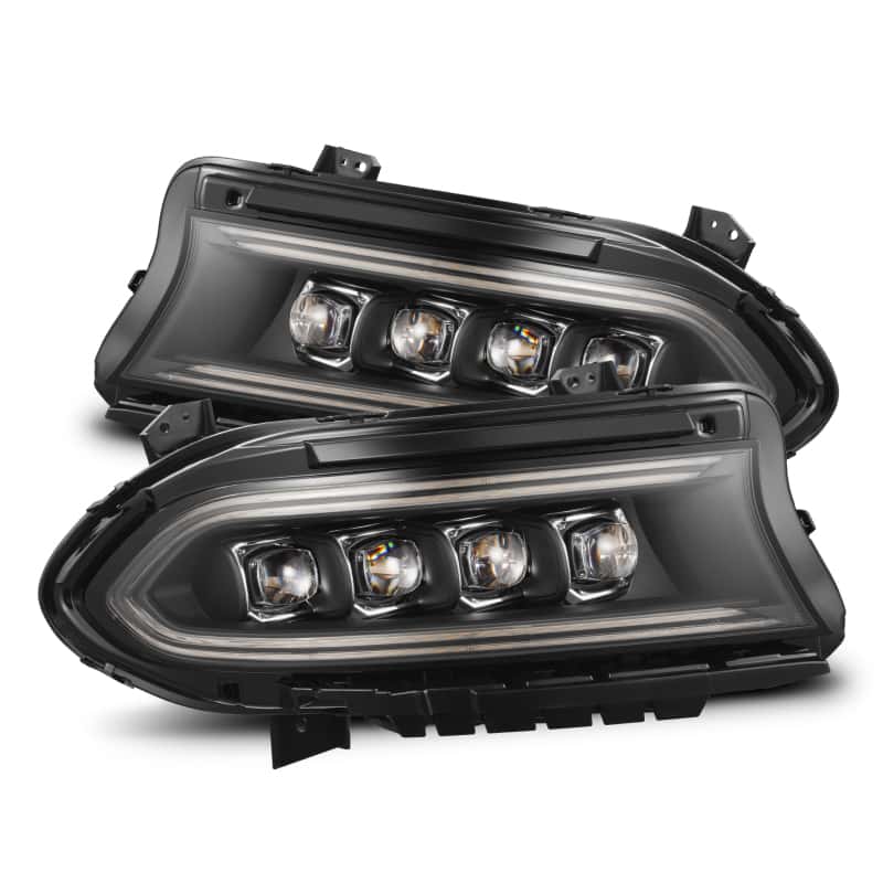 AlphaRex — AlphaRex 15-23 Dodge Charger NOVA-Series LED Proj Headlights Blk w/Activtn Light & Seq.Sig / SB DRL
Projector Headlights - view 1
