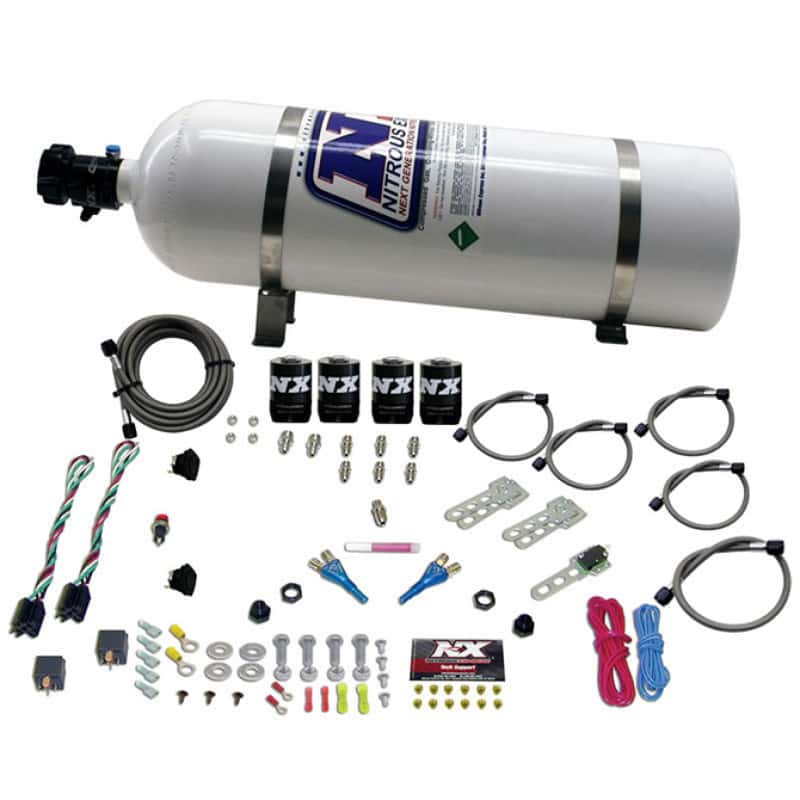 Nitrous Express — Nitrous Express Ford EFI Dual Stage Nitrous Kit (50-150HP x 2) w/15lb Bottle
Injection System Kit
N2OSys - view 2
