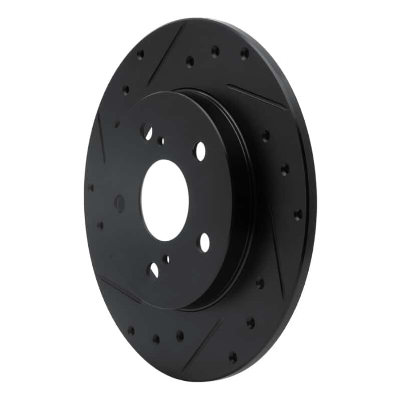R1 Concepts — R1 08-18 Pontiac Vibe Rear Left Drilled & Slotted Black Brake Rotor
R1 Brake Rotor Drill - view 2