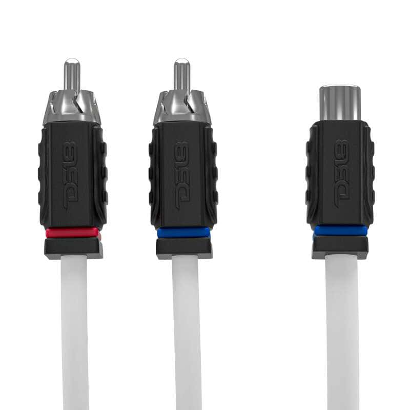 DS18 — DS18 Marine Grade Tinned Copper OFC RCA Wires 1 Female to 2 Male Splitter - view 3