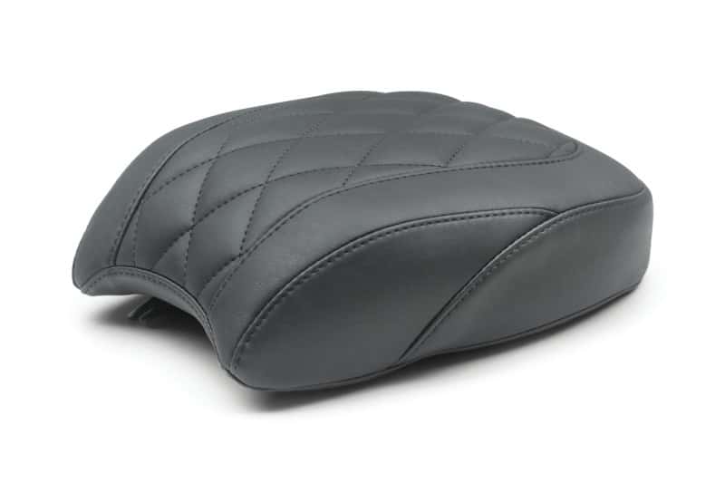 Mustang Motorcycle — Mustang 18-21 Harley Heritage Classic, Deluxe Wide Tripper Passenger Seat Diamond Stitch - Black - view 1