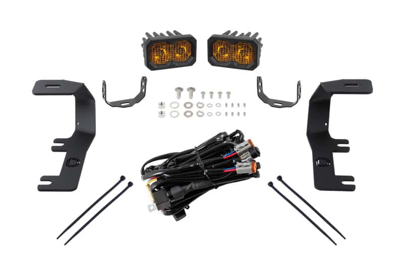 Diode Dynamics — Diode Dynamics 14-19 Silverado/Sierra SSC2 LED Ditch Light Kit - Yellow Pro Combo - view 3