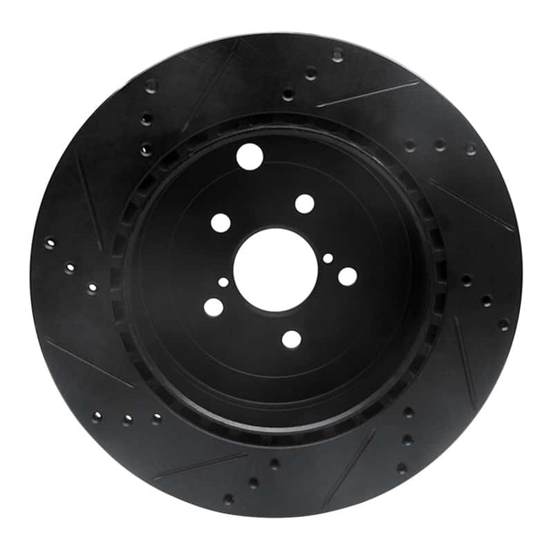 R1 Concepts — R1 17-25 Subaru BRZ Rear Right Drilled & Slotted Black Brake Rotor
R1 Brake Rotor Drill - view 5