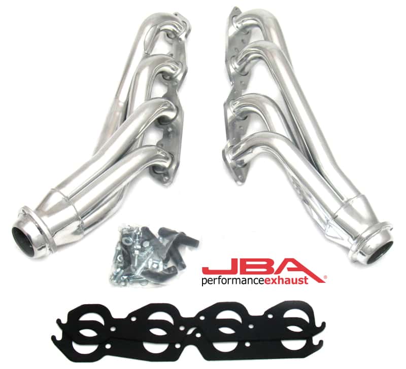 JBA — JBA 01-03 Gm Truck 8.1L BBC w/o EGR/A.I.R. 1-3/4in Primary Silver Ctd Cat4Ward Header
Exhaust Header - view 1