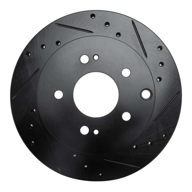 R1 Concepts — R1 06-12 Mitsubishi Eclipse Rear Right Drilled & Slotted Black Brake Rotor
R1 Brake Rotor Drill - view 1