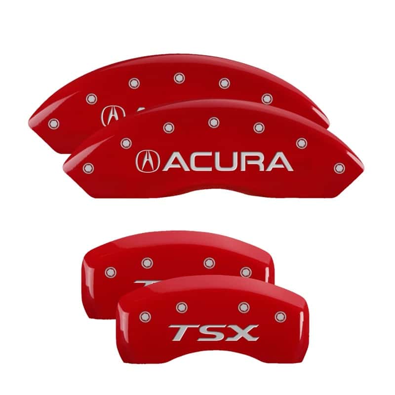 MGP — MGP 4 Caliper Covers Engraved Front Acura Engraved Rear TSX Red finish silver ch
Caliper Covers - view 1