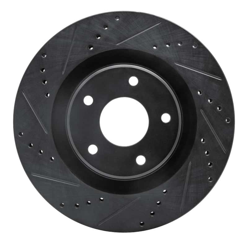 R1 Concepts — R1 05-13 Cadillac XLR Front Left Drilled & Slotted Black Brake Rotor
R1 Brake Rotor Drill - view 1