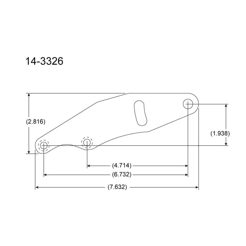 Peterson Fluid Systems — Peterson Fluid Systems Chevrolet Big Block Mount Blade - Left Side Mount Drag
R4 MOUNT BLADE - view 2