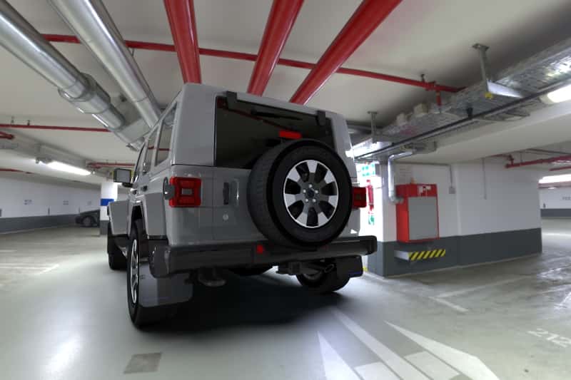 Rally Armor — Rally Armor 18-25 Jeep JL Wrangler Black UR Mud Flap w/Blue Logo
Mud Flap - view 2