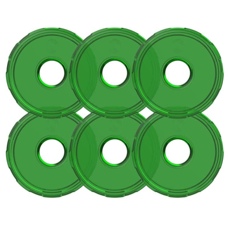 KC HiLiTES — KC HiLiTES Cyclone V2 LED - Replacement Lens - Green - 6-PK - view 1