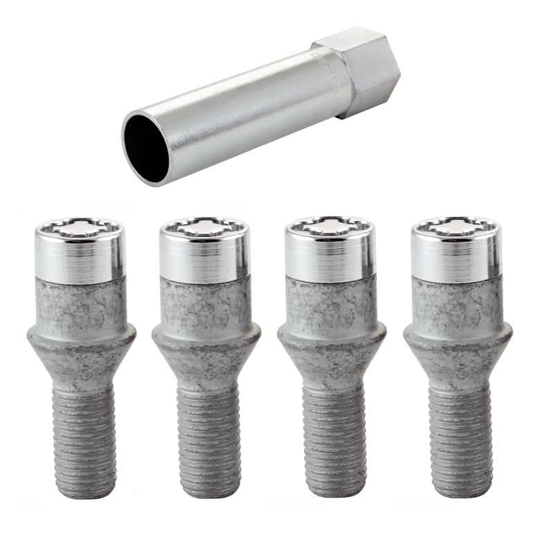 McGard — McGard Wheel Lock Bolt Set - 4pk. (Tuner / Cone Seat) M12X1.5 / 17mm Hex / 29.6mm Shank L. - Chrome - view 5