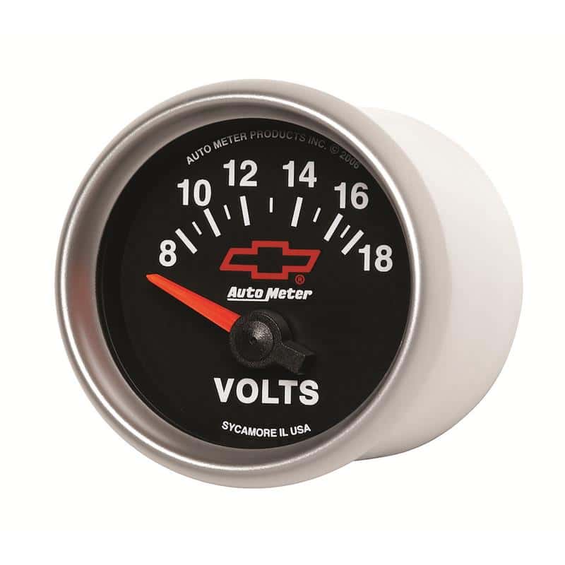 AutoMeter — Autometer GM Bowtie Black 2-1/16 Voltmeter 8-18V
2-1/16" VOLTMETER, 8 - view 3