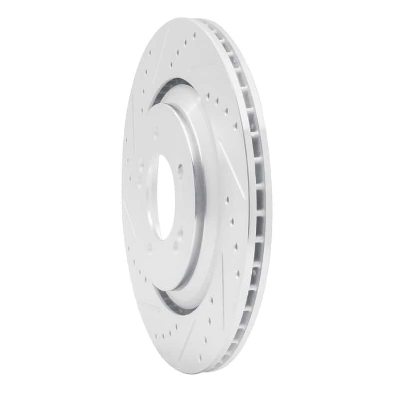 R1 Concepts — R1 2019-2025 Hyundai Elantra N Rear Left Drilled & Slotted Silver Brake Rotor
R1 Brake Rotor Drill - view 2