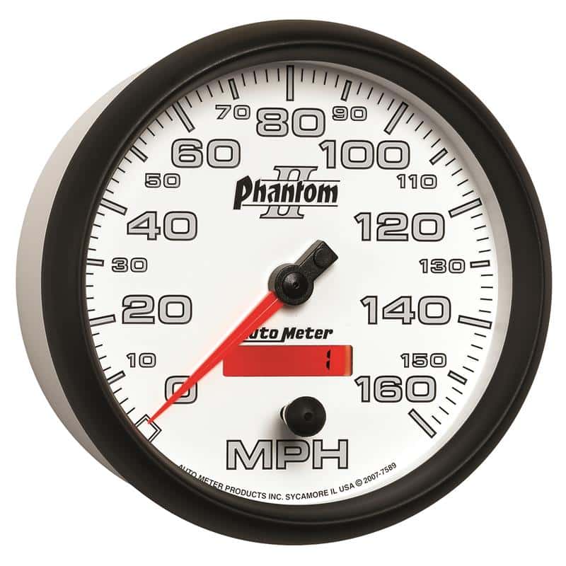 AutoMeter — Autometer Phantom II 5in Electrical Programmable Speedometer 150MPH
5" SPEEDO, 160 MPH, - view 6