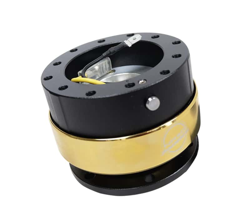 NRG — NRG Quick Release Gen 2.0 - Black Body / Chrome Gold Ring - view 1