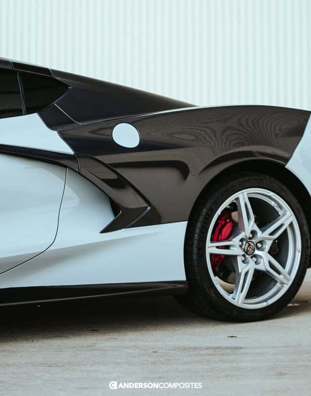 Anderson Composites — Anderson Composites 20-21 Chevrolet Corvette C8 Stingray Carbon Fiber Rear Fender
carbon fiber fenders - view 7