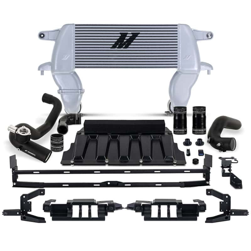 Mishimoto — Mishimoto 21+ Bronco 2.3L High Mount INT Kit SL Core BK Pipes
Intercooler Kit - view 1