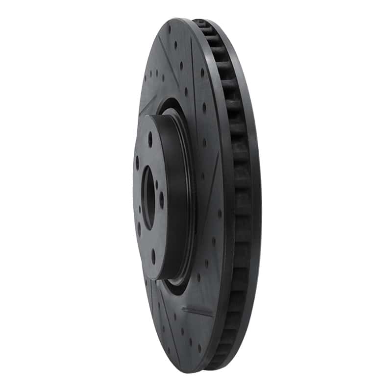 R1 Concepts — R1 07-11 Lexus GS350 Right Front Drilled & Slotted Black Brake Rotor
R1 Brake Rotor Drill - view 2