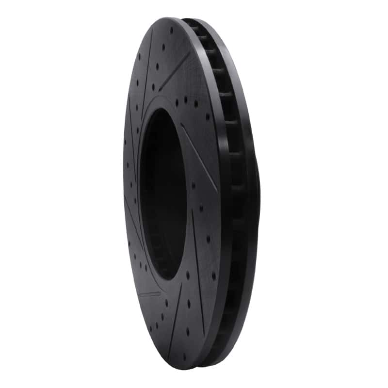 R1 Concepts — R1 12-21 BMW 440I Gran Coupe Front Right Drilled & Slotted Black Brake Rotor
R1 Brake Rotor Drill - view 4
