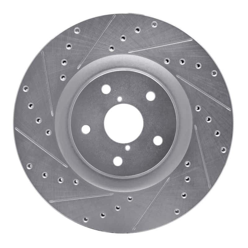 R1 Concepts — R1 19-23 Subaru ASCENT Front Left Drilled & Slotted Silver Brake Rotor
R1 Brake Rotor Drill - view 1
