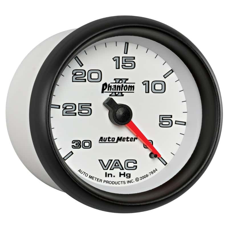 AutoMeter — AutoMeter Gauge Vacuum 2-5/8in. 30Inhg Mechanical Phantom II
2-5/8" VACUUM, 30 IN - view 10