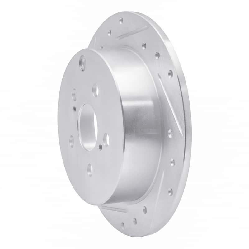 R1 Concepts — R1 00-10 Pontiac Vibe Rear Left Drilled & Slotted Silver Brake Rotor
R1 Brake Rotor Drill - view 2