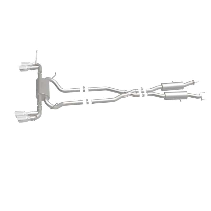 Magnaflow — MagnaFlow Cat Back, SS, 2.5in, Quad Split Polish 4in tip 14-15 Jeep Grand Cherokee 3.6L/5.7L V6/V8
Cat-Back - view 8