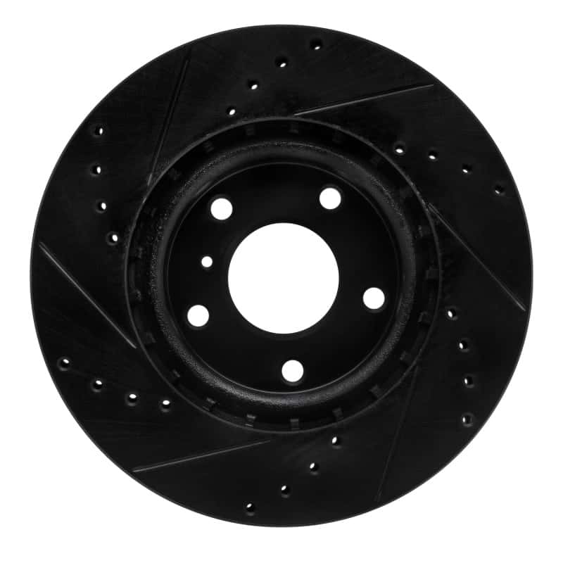 R1 Concepts — R1 03-05 Infiniti G35 Front Right Drilled & Slotted Black Brake Rotor
R1 Brake Rotor Drill - view 5