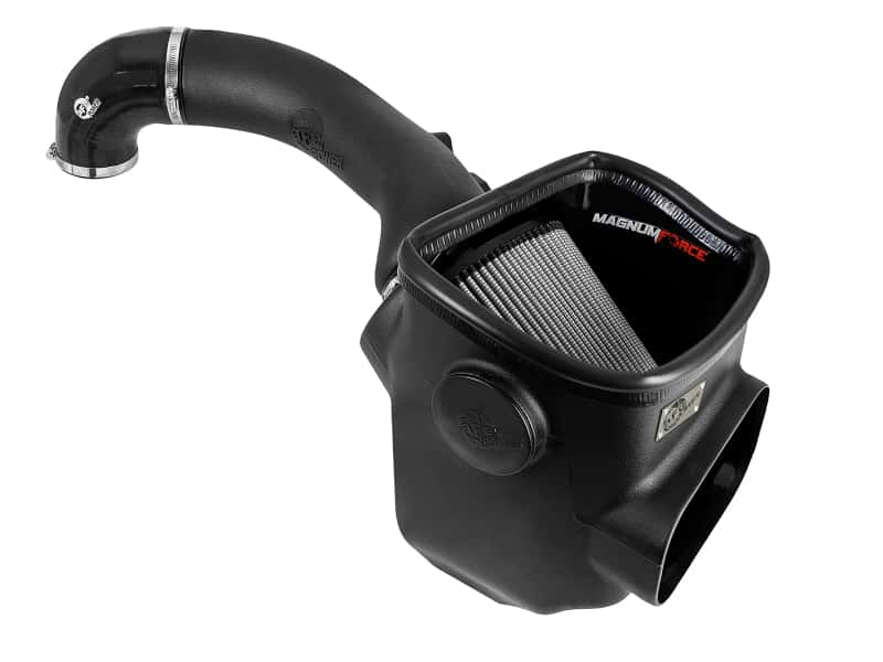 aFe — aFe Magnum FORCE Stage-2 Cold Air Intake System w/ Pro DRY S Media 16-19 Nissan Titan XD V8-5.0L(td)
Magnum FORCE Intake - view 1