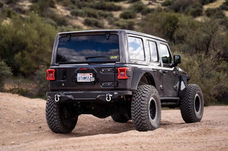 DV8 Offroad — DV8 Offroad 18-22 Jeep Wrangler JL Spare Tire Delete Kit w/Light Mounts
Spare Tire Delete - view 1