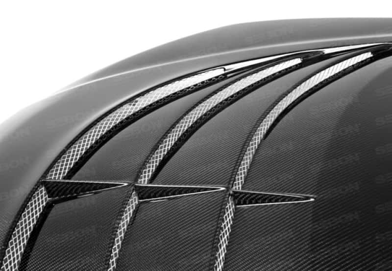 Seibon — Seibon 12-13 Hyundai Genesis SC Carbon Fiber Hood - view 13