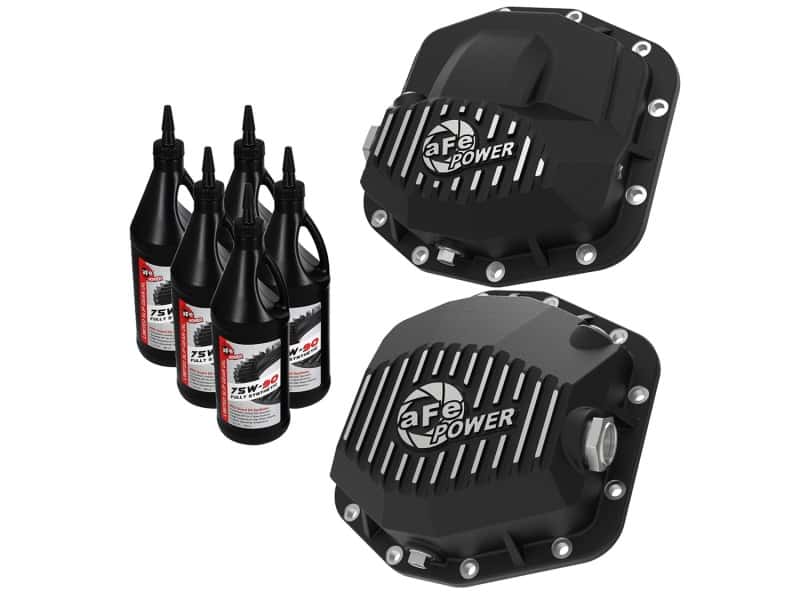 aFe — aFe Pro Series Front and Rear Diff Cover Kit w/ Oil 2018+ Jeep Wrangler (JL) V6 3.6L (Dana M220)
Differential Cover - view 1