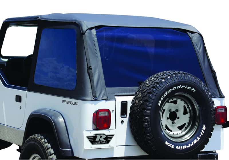 Rampage — Rampage 1992-1995 Jeep Wrangler(YJ) Frameless Soft Top Kit - Black Diamond
Frameless Soft Top K
Top-Soft - view 4