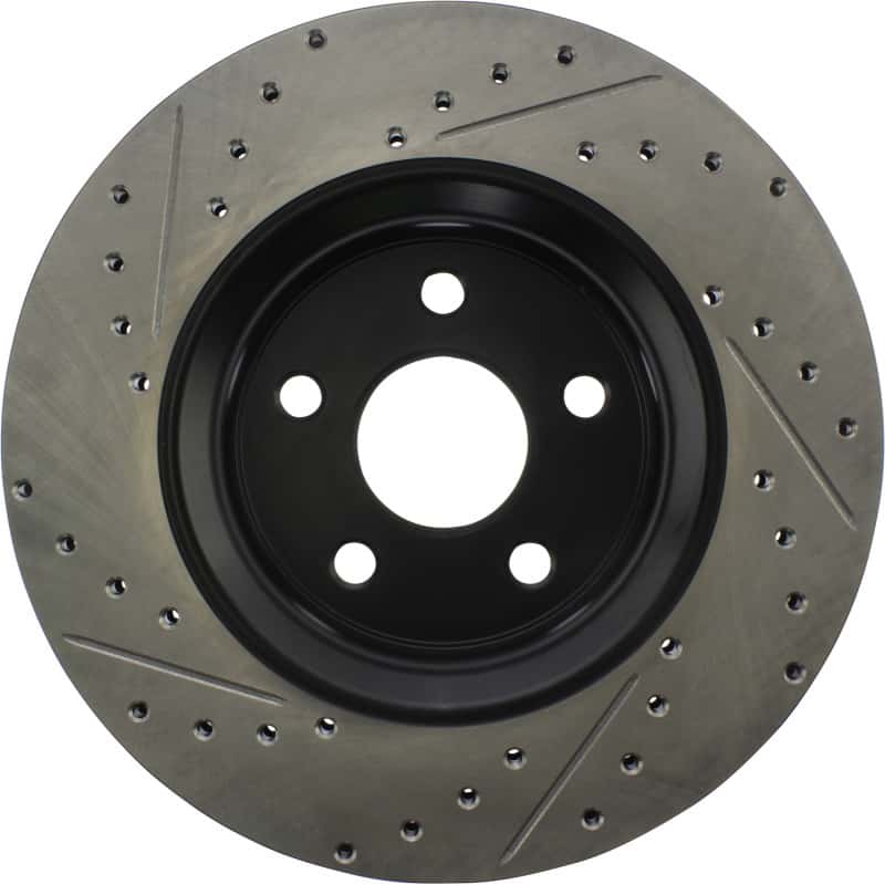 Stoptech — StopTech 11-12 Dodge Durango Sport Drilled & Slotted Front Driver-Side Brake Rotor
Slot/Drill Rotor - view 1