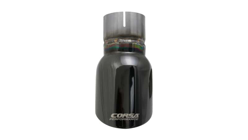 CORSA Performance — Corsa Single Universal 2.5in Inlet / 3.5in Outlet Black PVD Pro-Series Tip Kit
Exhaust - view 6