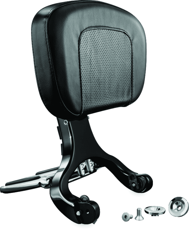 Kuryakyn — Kuryakyn Multi-Purpose Backrest Black & Chrome - view 1