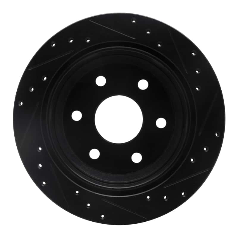 R1 Concepts — R1 99-07 Chevrolet AVALANCHE 1500 Rear Left Drilled & Slotted Black Brake Rotor
R1 Brake Rotor Drill - view 5