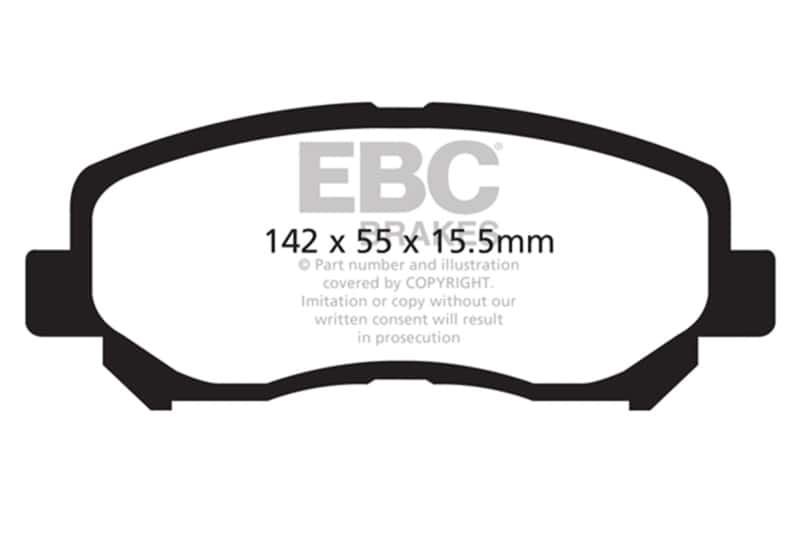 EBC — EBC 12+ Mazda CX-5 2 Ultimax2 Front Brake Pads
Disc Brake Pad - view 1