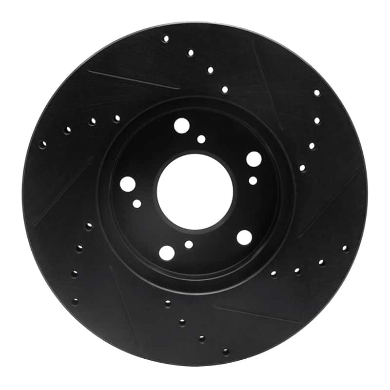 R1 Concepts — R1 06-15 Honda Civic Front Left Drilled & Slotted Black Brake Rotor
R1 Brake Rotor Drill - view 5