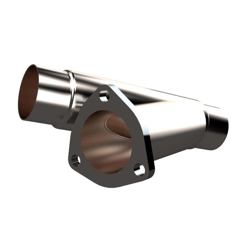 QTP — QTP 2.25in Weld-On QTEC Exhaust Cutout Y-Pipe - view 7