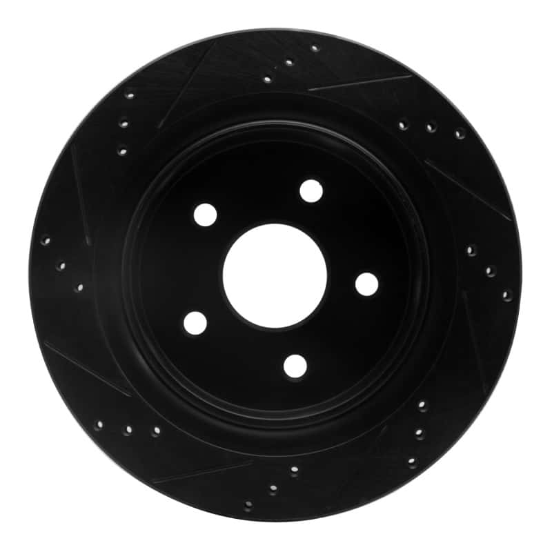 R1 Concepts — R1 02-24 Chrysler ASPEN Rear Right Drilled & Slotted Black Brake Rotor
R1 Brake Rotor Drill - view 5