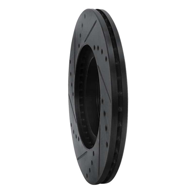 R1 Concepts — R1 01-05 Mazda Miata Front Right Drilled & Slotted Black Brake Rotor
R1 Brake Rotor Drill - view 4
