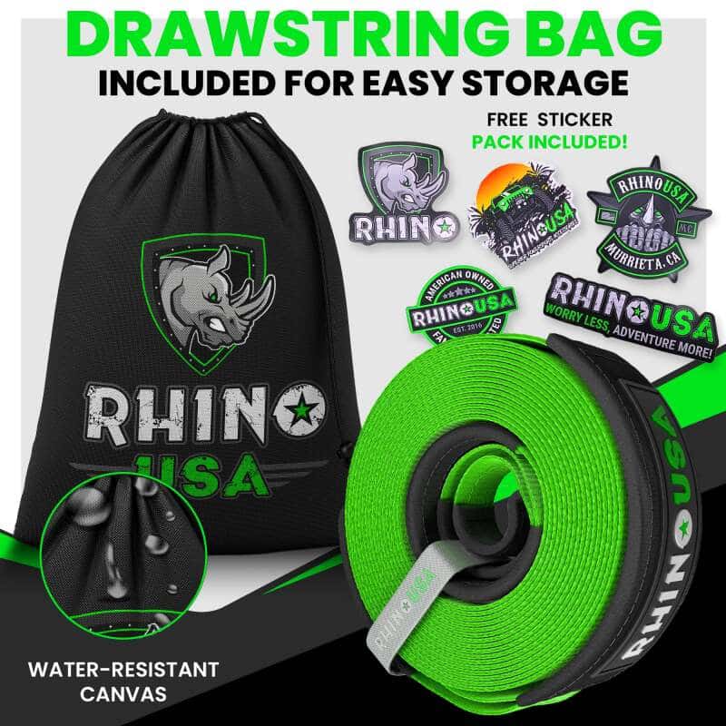 Rhino USA — Rhino USA Recovery Tow Strap 4Inx30Ft (Black)
Tow Strap - view 3